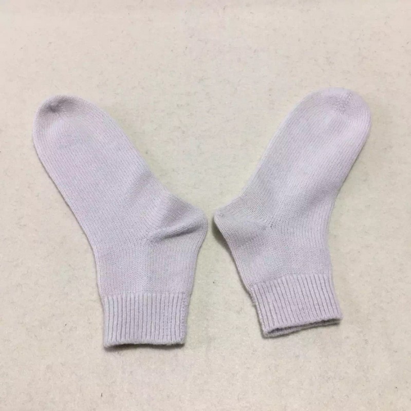 Pure Cashmere Socks Pink Fingerless Winter Warm Socks